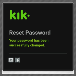 Forgot Kik Password