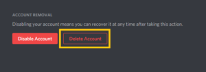 delete discord