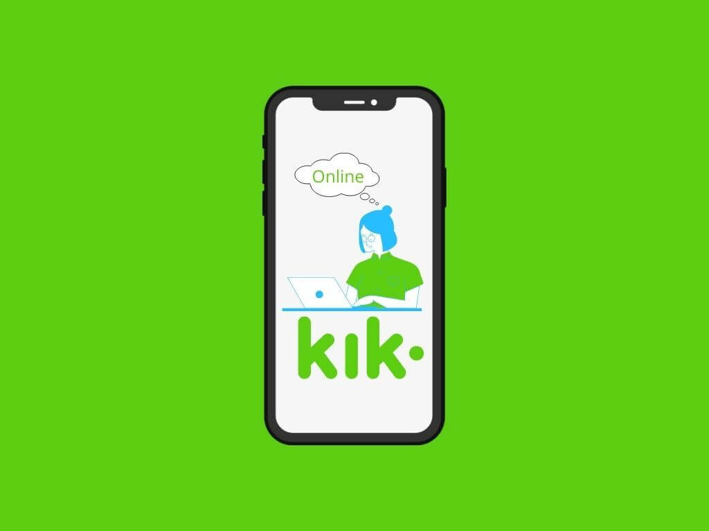 Can you see if someone is online on kik?