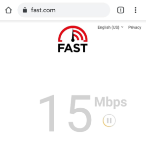 Fast: Your WiFi speed