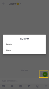 Long Press-Hold Message To Delete