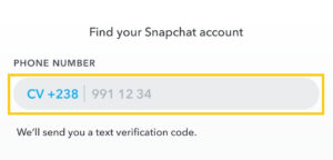 Reset Snapchat Password