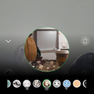 use filter on Snapchat video call