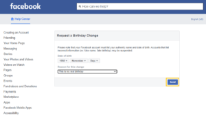 Click on the Save button to change your birthday on Facebook