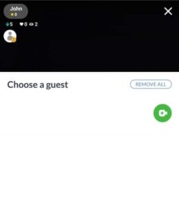 Choose A Guest To Invite Someone To Join Kik Live Video