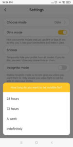 Snooze My Account On Bumble