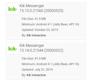 Kik Web History Not Working