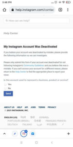 Fix “Your Account Has Been Temporarily Locked” on Instagram