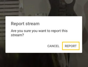 Report Someone on Kik Live Stream