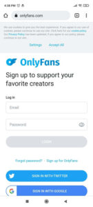 Find someone by thier email on Onlyfans