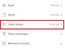 check tiktok liked videos